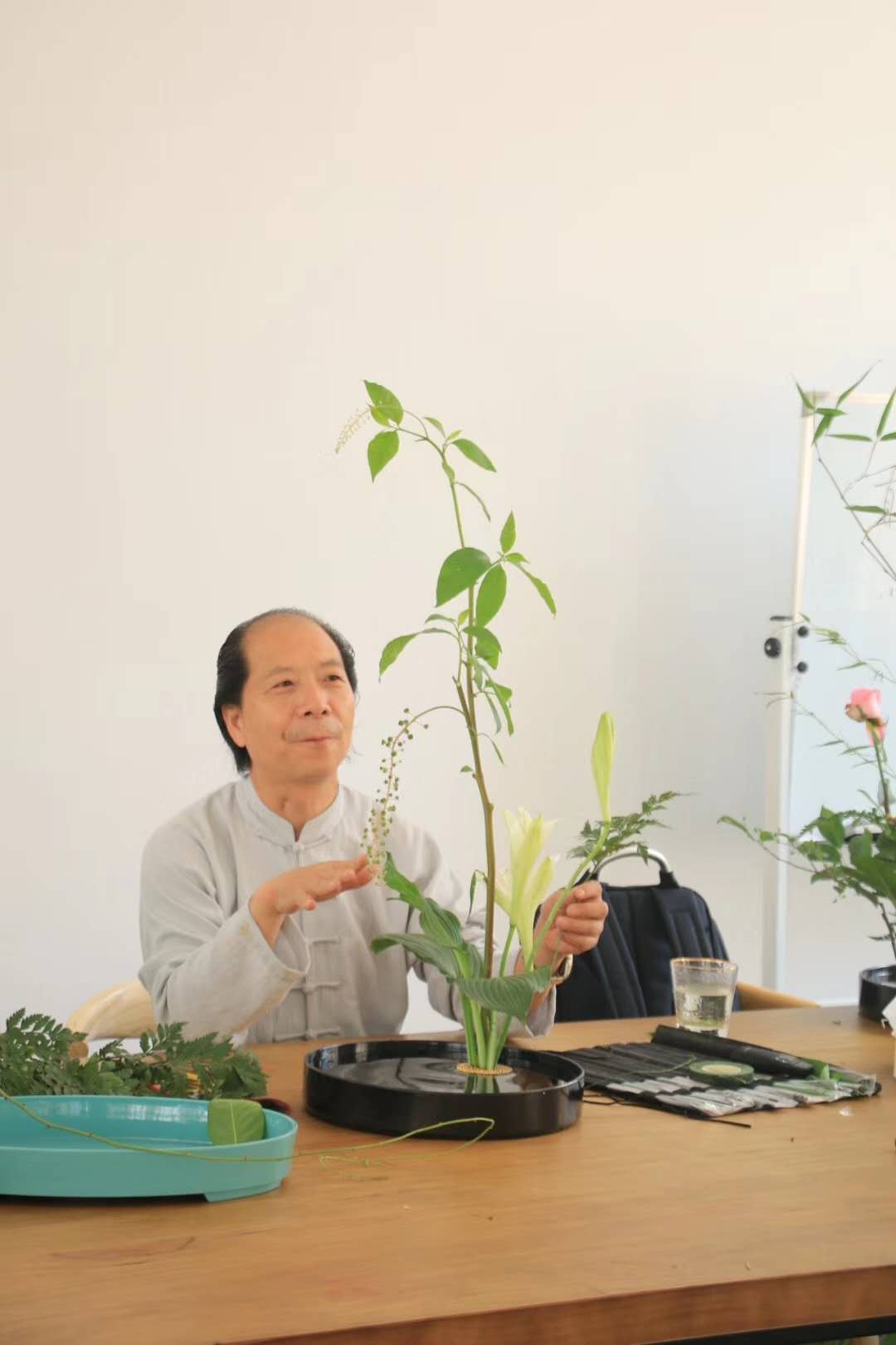 吴越流插花培训班在宁波盘花