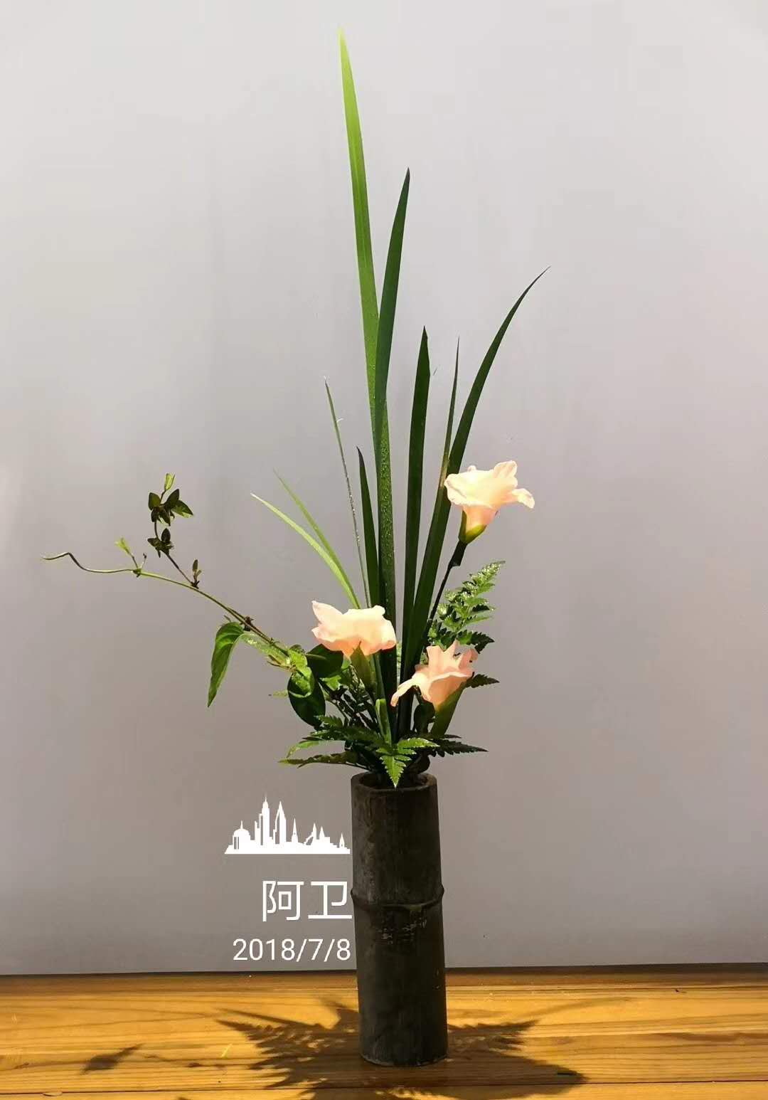 吴越流筒花作品分享-插花艺术-园林网
