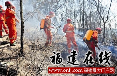 厦门：植物园五老峰路段突发山火 百余市民自发扑救