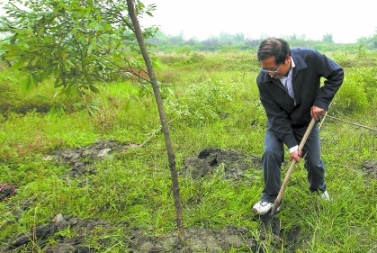 300人种了近1000棵树 成都有了首个"碳补偿林(图)