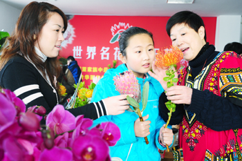 淄博：圣诞、元旦将近 鲜花热销生意红火