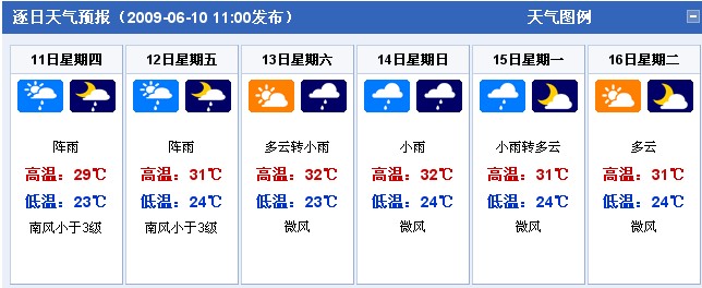 广西南宁：2009年6月11日-6月16日