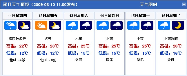 辽宁沈阳：2009年6月11日-6月16日