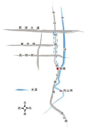 中山路水系图 