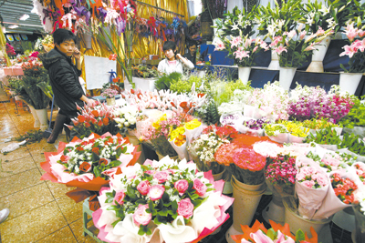 北京：鲜花价格略涨导致市场“遇冷”