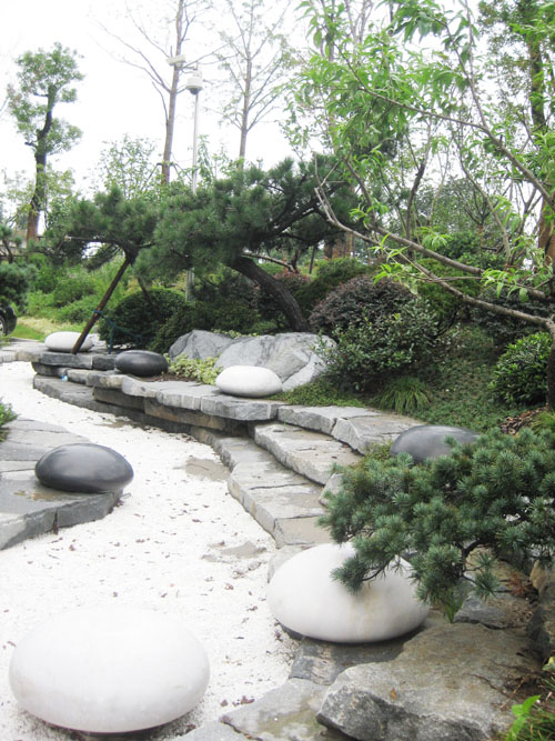 浙江杭州江干区天元大厦（杭州棋院）外部绿化景观