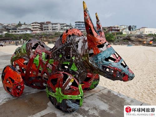 组图：免费海滨雕塑展