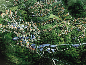 仰义山上明年开建山地生态新城