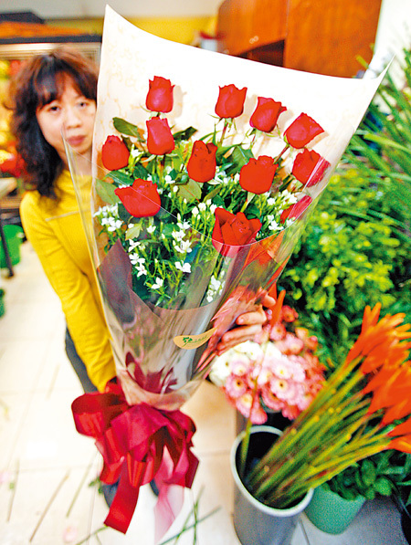 台湾：情人节撞春节 花店无花可卖