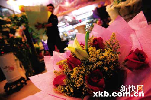 广东：春节情人节一相逢 冷落了玫瑰