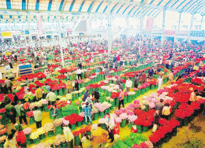 斗南花卉市场已成为“云花”交易的最大平台