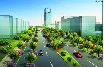 群力新区绿化效果图 