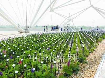 世园会资材 小小景观灯营造璀璨星河