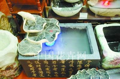 以观赏为主的石盆亮相郑州花市（图）