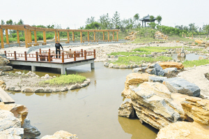 中新天津生态城生态廊道初建成（图）
