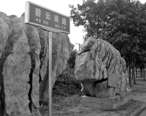 海宁：5万元的“灵璧奇石”放在路边(图)