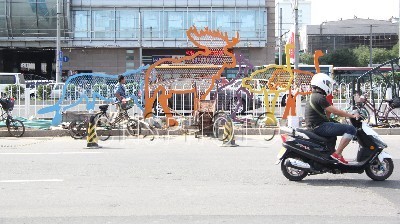 “动物”造型护栏点缀北京街道（图）