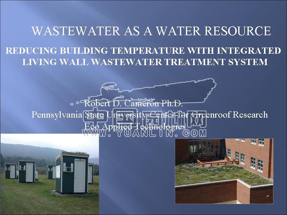 WASTEWATER AS A WATER RESOURCE