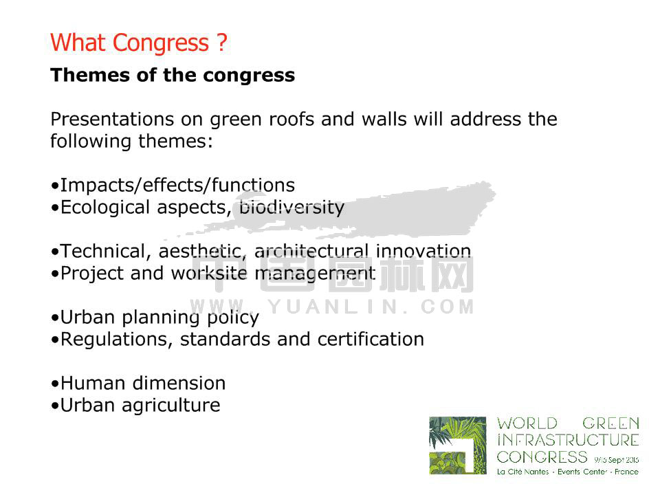 4th World Green Infrastructure Congress