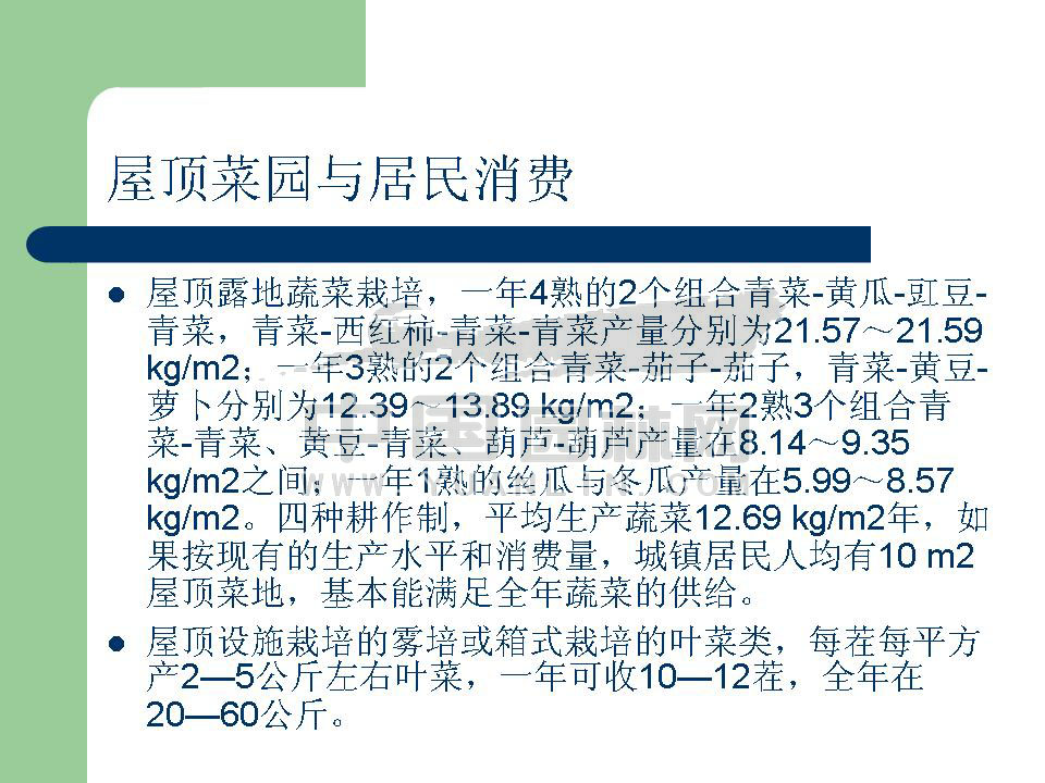 屋顶农业利用的意义与实践