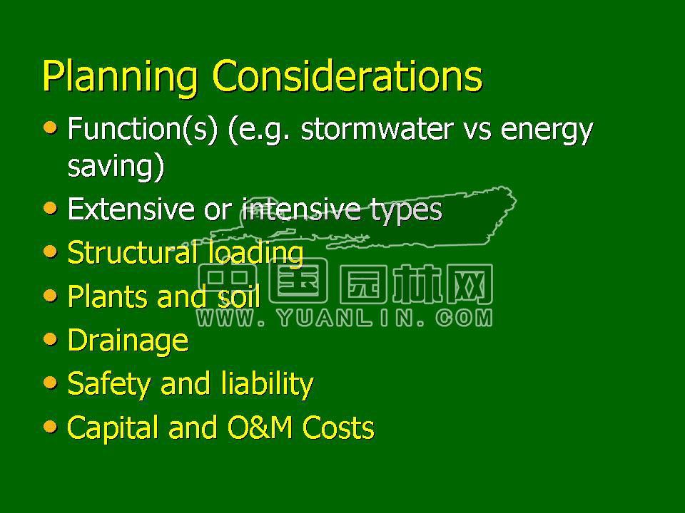 Green roof project presentation of Toronto