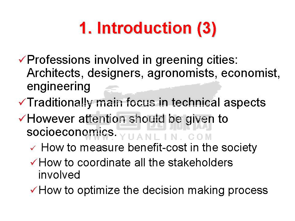 A methodological approach of green urban market