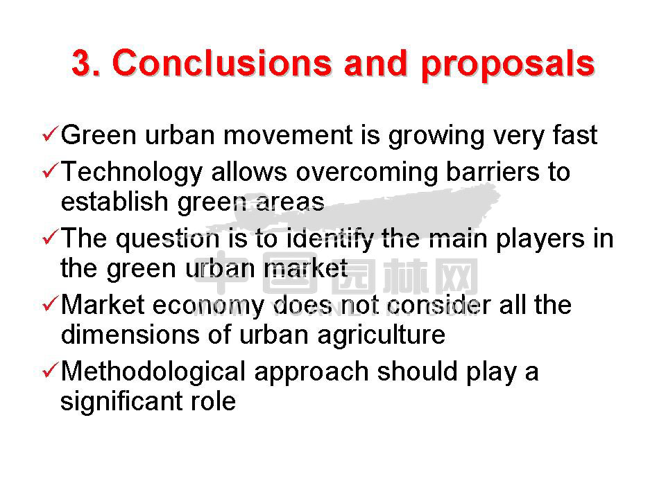 A methodological approach of green urban market