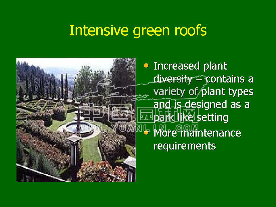 Green roof project presentation of Toronto