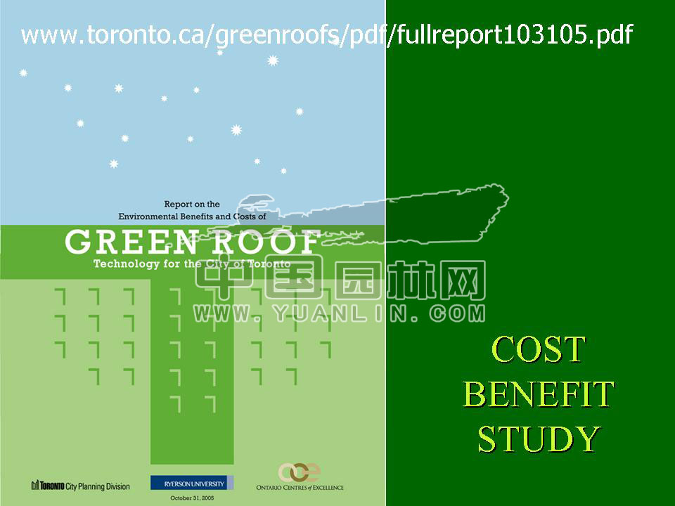Green roof project presentation of Toronto