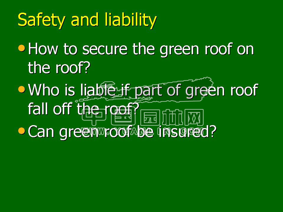 Green roof project presentation of Toronto