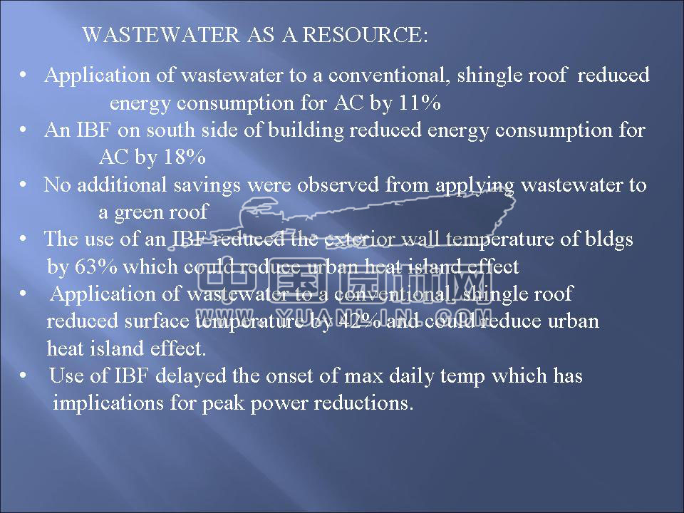 WASTEWATER AS A WATER RESOURCE