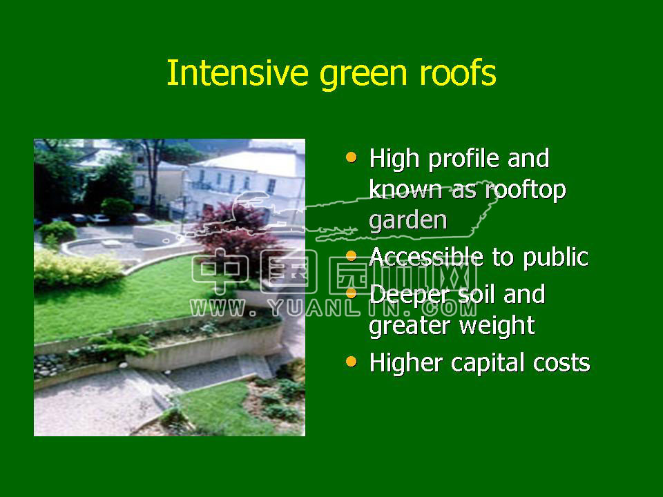 Green roof project presentation of Toronto