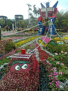 台北花卉展登场 色彩缤纷点缀花博公园（图）