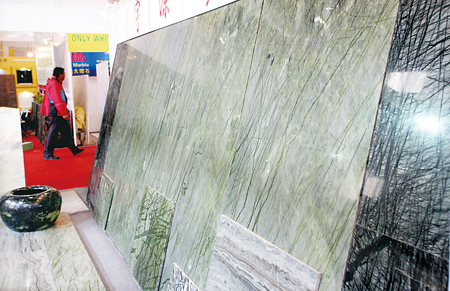 辽宁宽甸大型石材新品亮相京城展示