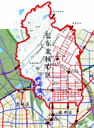 长东北核心区路网图