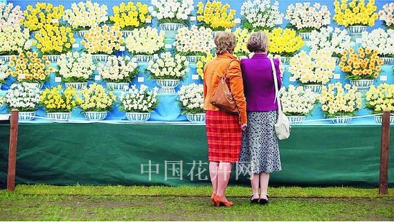 切尔西花展每次为期5天，图为参观花展的普通民众