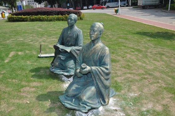 三明学院文化景观“朱子讲学”雕塑群落成