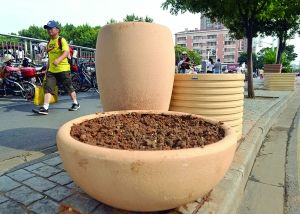 这些新型花盆由复合型材料做成，里面的土壤需要3-5天的沉淀后再放置花卉。