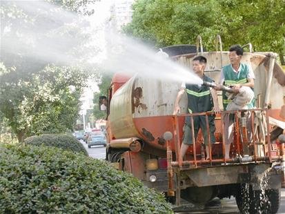 黄石城区树木花草纷纷中暑 专家：10点后别浇水