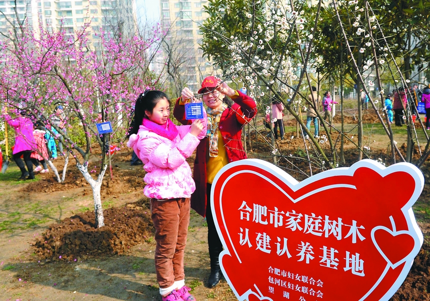 安徽：春天里   为未来共植一片绿