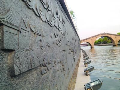 《姑苏盘门胜迹图》巨型工艺浮雕