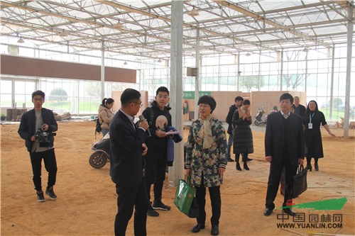 与会领导及媒体参观金华澧浦花木城二期