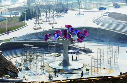 青岛世园会将设26座景观雕塑 市花耐冬高10米
